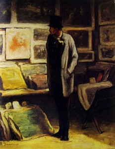 Daumier: Visitatore ad una esposizione